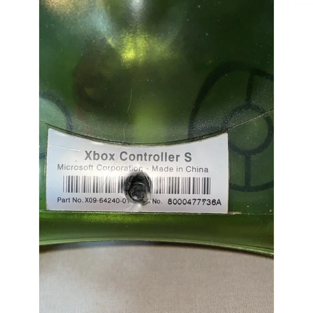 XBox Controller S Translucent Halo Green X09-64240-01 Untested